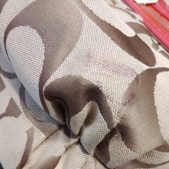 Coach Tan and Pink Shoulder Bag - Picture 16 of 17